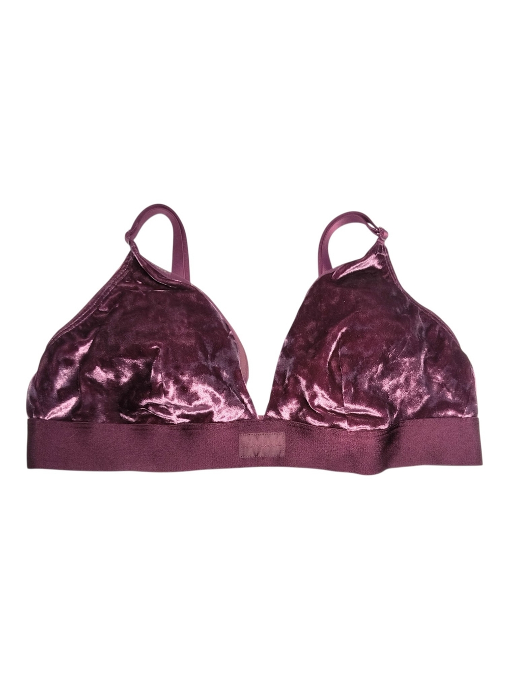 PINK Victoria's Secret Sexy Romantic Velvet Bralette in Burgundy/Plum